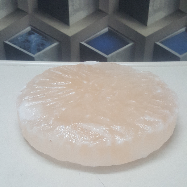 himalayan salt  round natural plate